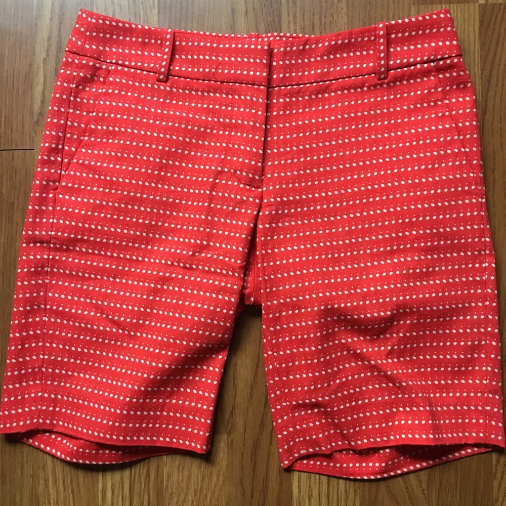 J. Crew Polka Dot Cotton Walking Shorts